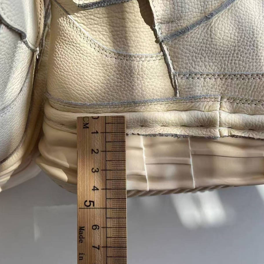 Retro Leather Wide Toe Platform Soft Sole Casual Ankle Boots - Image 7