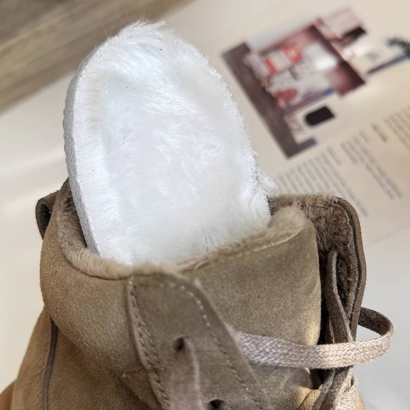 Autumn Winter Leather Sueded Round Toe Warm Lace-Up Ankle Boots - Image 4